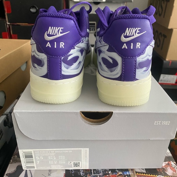 Nike Air Force 1 “Purple Skeleton” - Picture 3 of 5